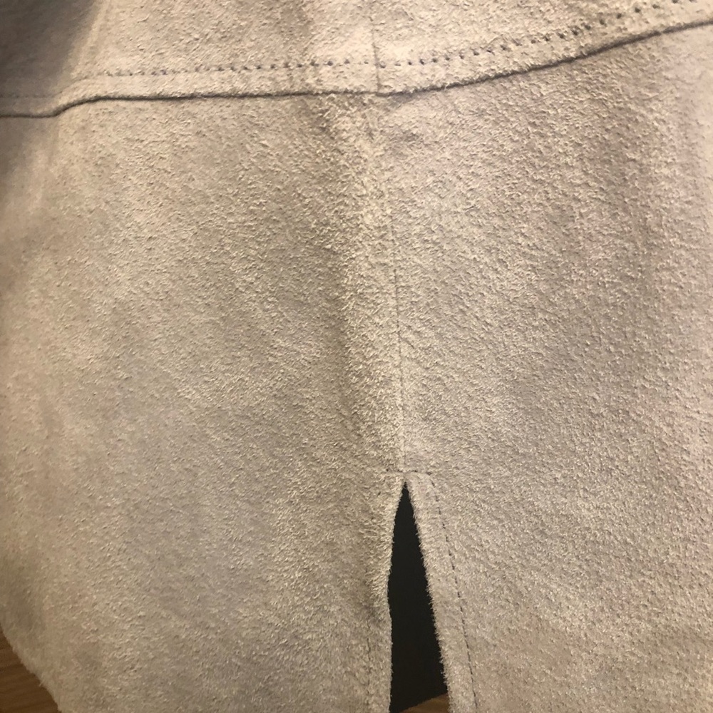 Ladies' light blue suede jacket size M by TravelSmith - Picture 13 of 15
